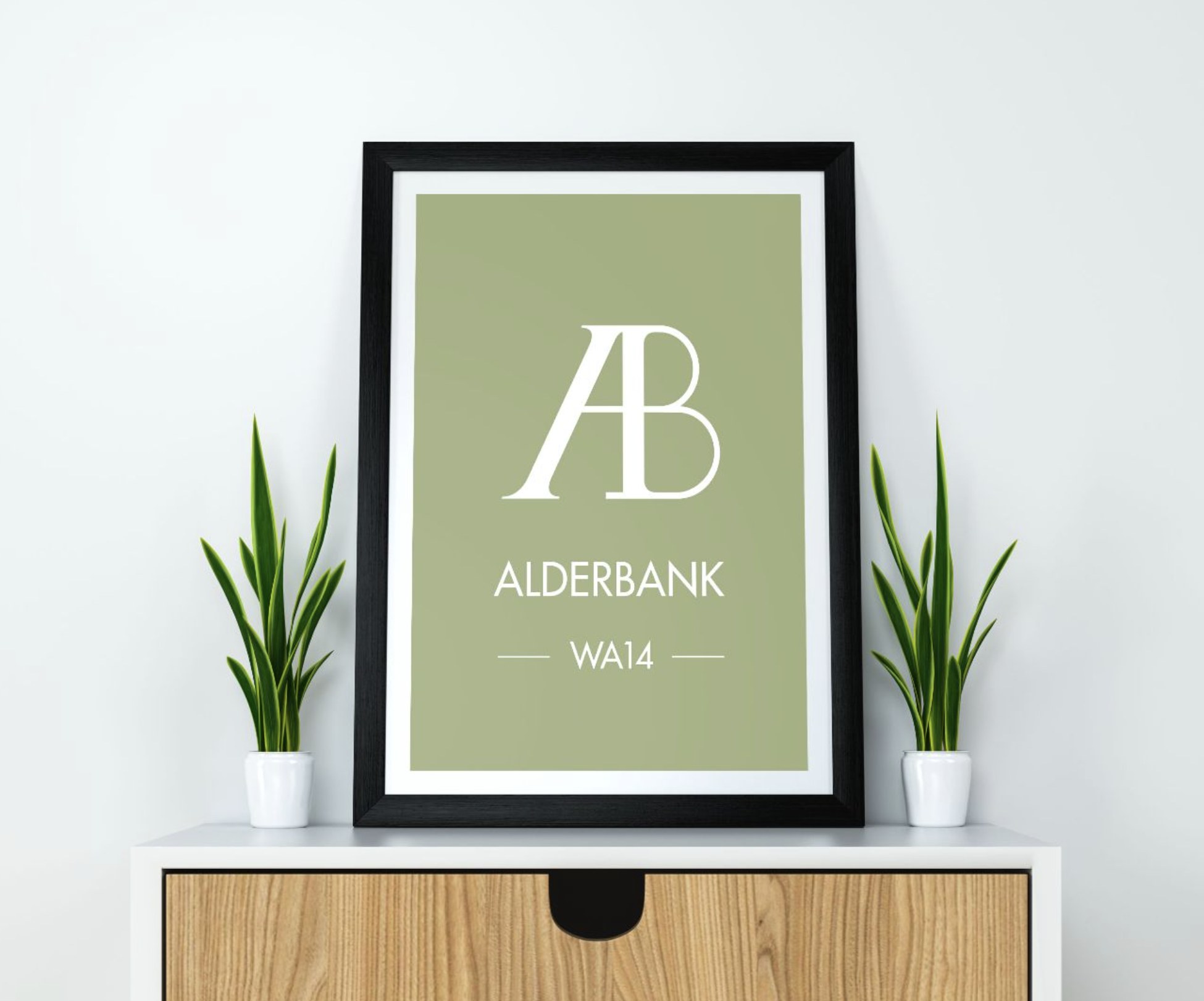 Alderbank WA14 framed poster