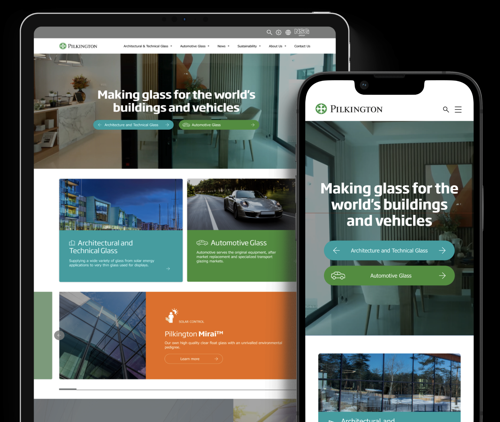 Pilkingtons Responsive Website